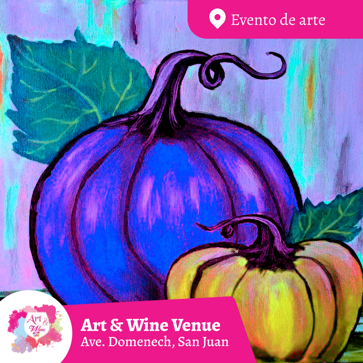 🎨¡Glow in the Dark! Sábado, 18 de octubre en Art & Wine Venue - San Juan -¡Lleva tu vino favorito!