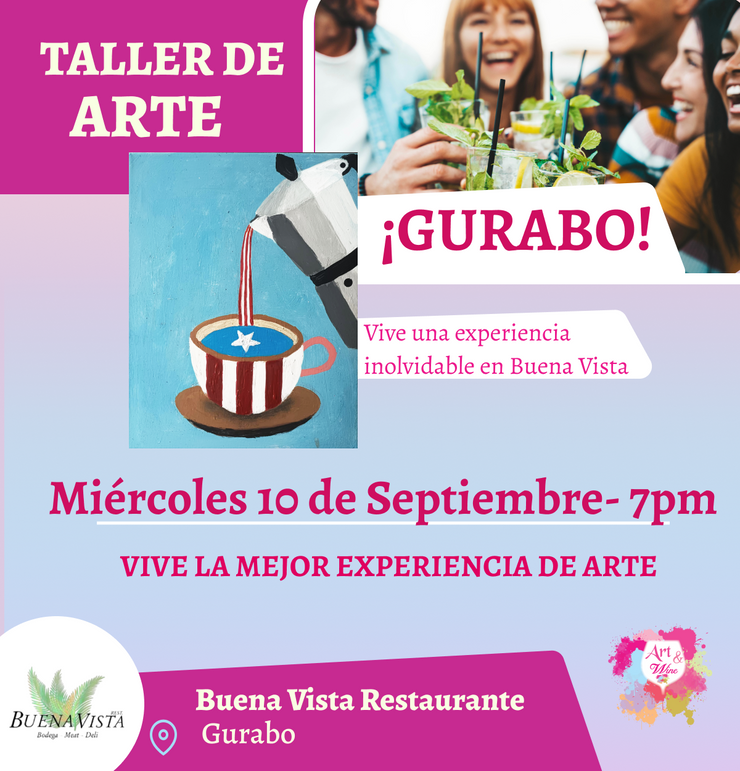 ✨✨Taller de Arte✨  Gurabo- Buena Vista, Miércoles 10 de Septiembre a las 7:00pm
