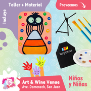 🎨Niños y Niñas (5 a 12 años) Domingo, 26 de octubre a las 2pm - Art & Wine Venue, San Juan. ✨¡Día en Familia!