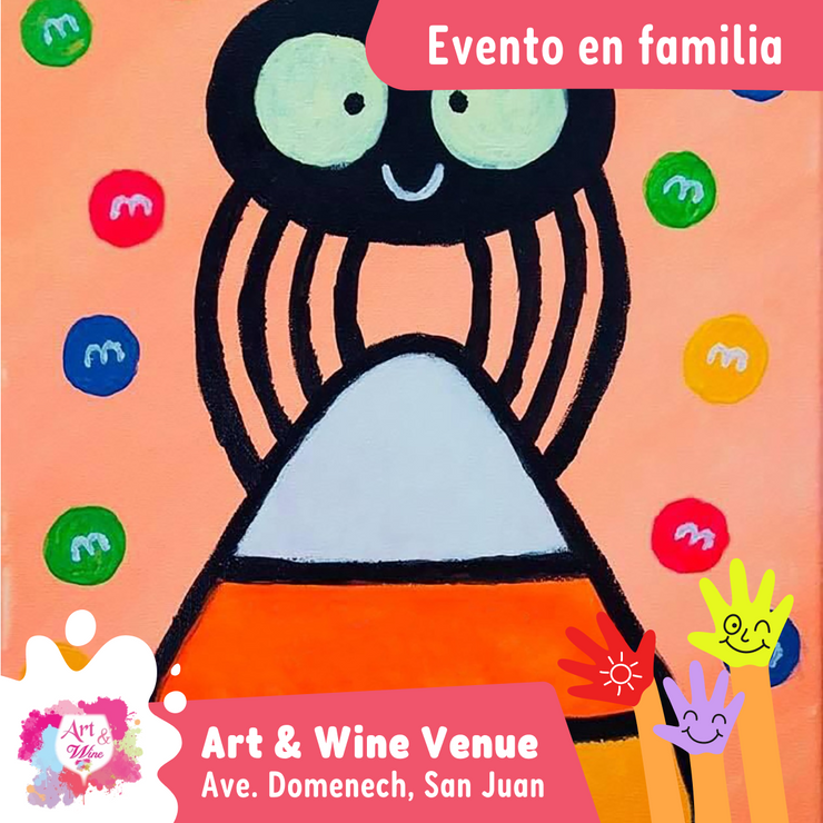 🎨Niños y Niñas (5 a 12 años) Domingo, 26 de octubre a las 2pm - Art & Wine Venue, San Juan. ✨¡Día en Familia!