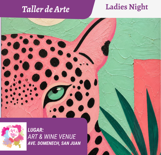 Ladies Night 💜 Art & Wine Venue 7pm- Miércoles, 24 de Junio en San Juan. ¡Lleva tu vino favorito!