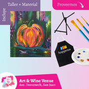 🎨¡Taller de arte en Art & Wine Venue 7pm - Viernes, 7 de noviembre en San Juan. ¡Lleva tu vino favorito!