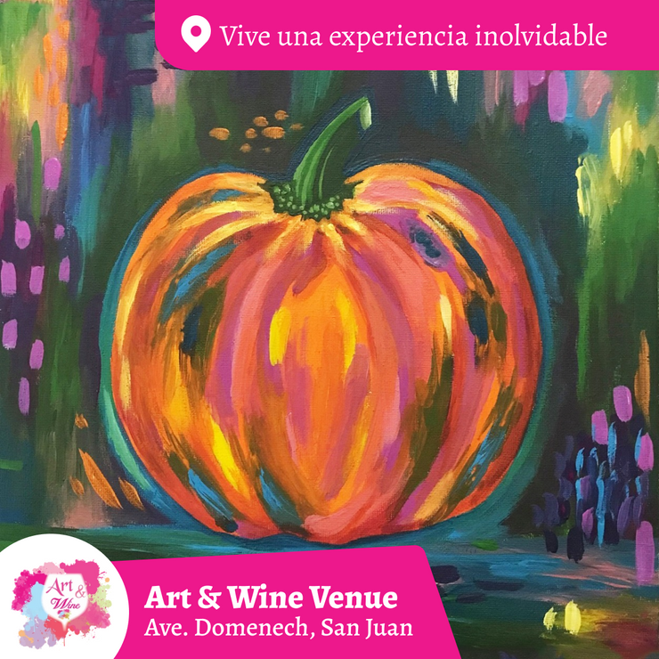 🎨¡Taller de arte en Art & Wine Venue 7pm - Viernes, 7 de noviembre en San Juan. ¡Lleva tu vino favorito!