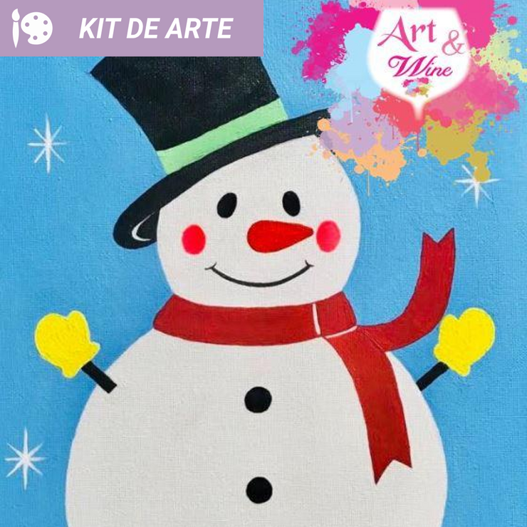 Kit de arte: Muñeco de Nieve