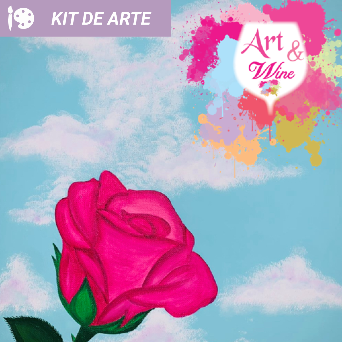 Kit de arte: Rosa