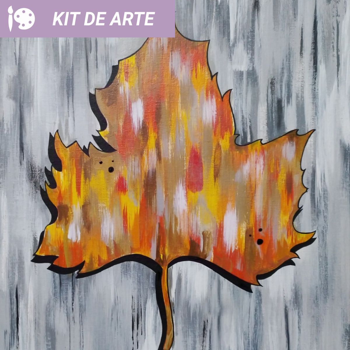 Kit de arte: Hoja otoñal
