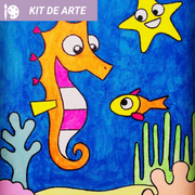 Kit de arte: Caballito de Mar