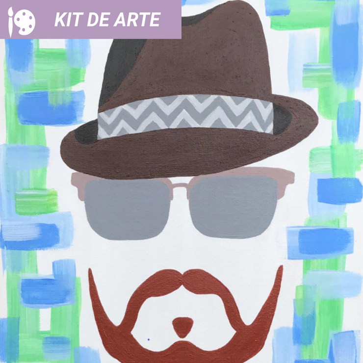 Kit de Arte: Hombre con Sombrero