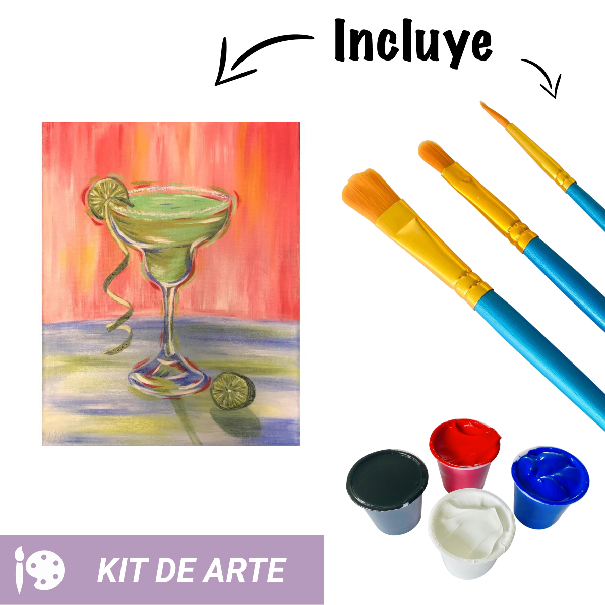 Kit de Arte: Copa de margarita