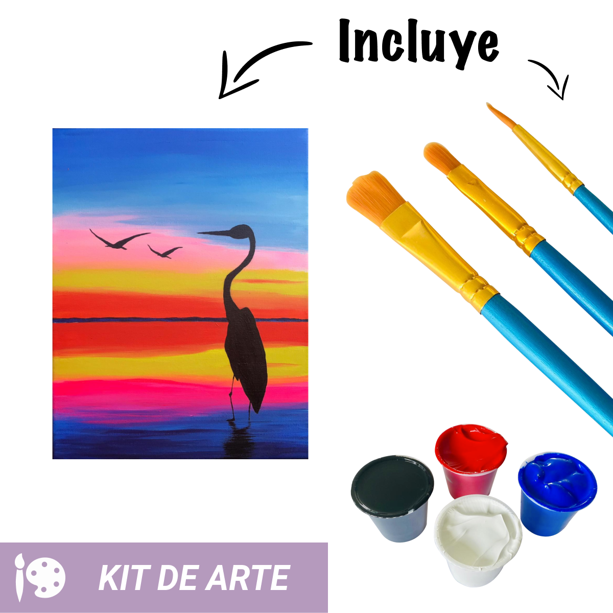 Kit de Arte: Garza