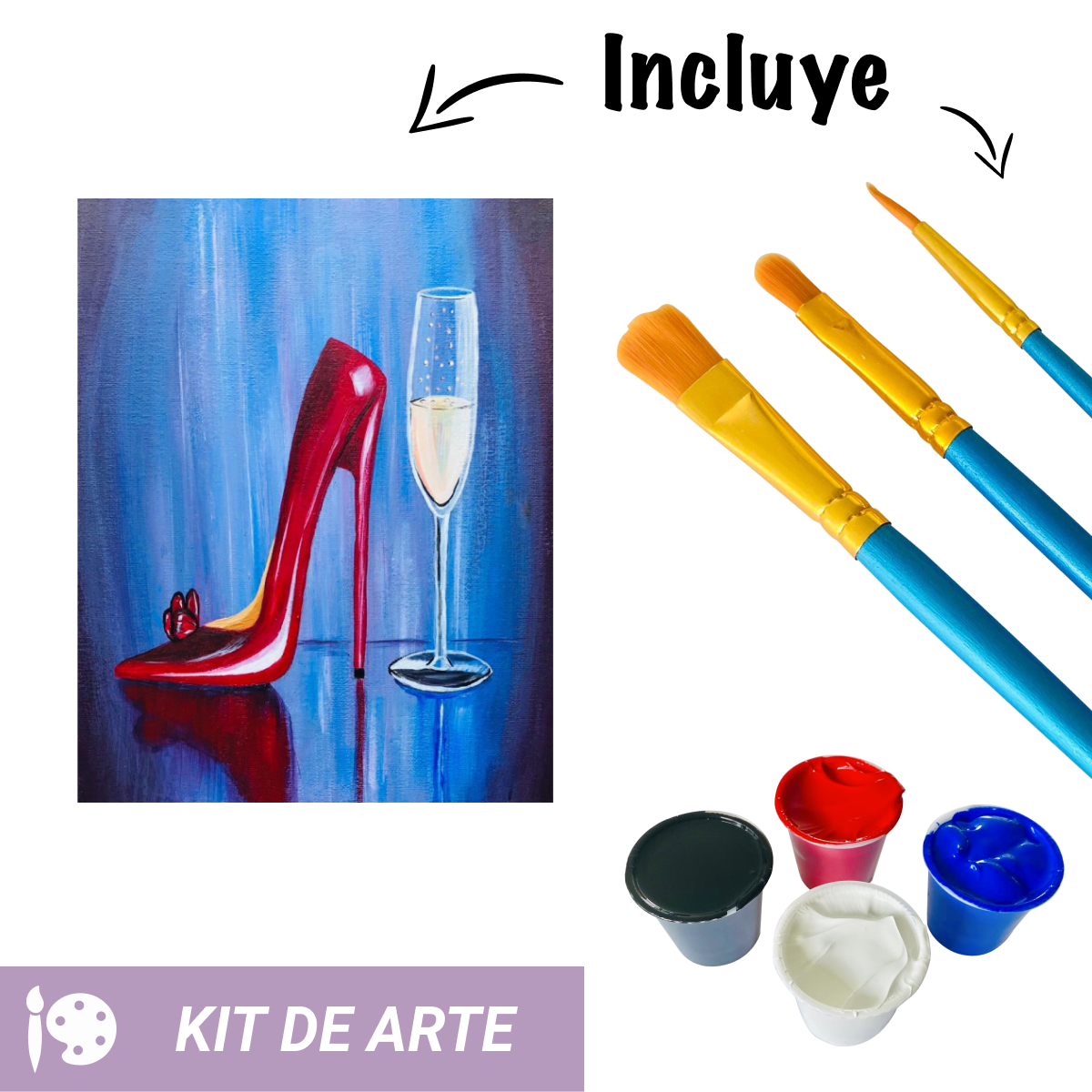 Kit de Arte: Zapato de Mujer