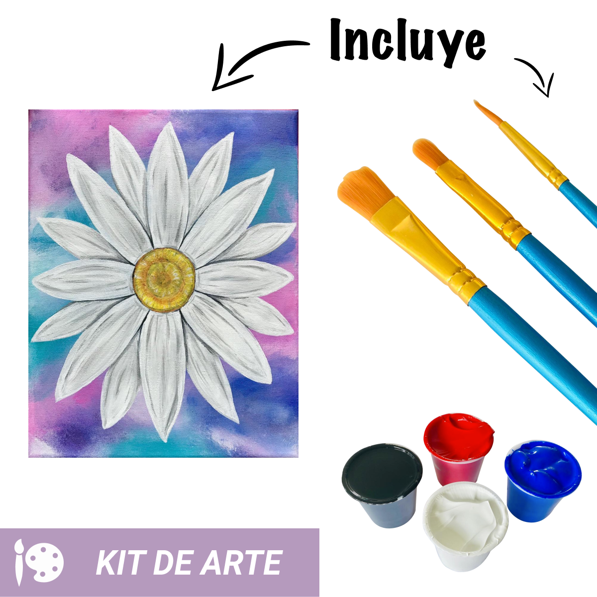 Kit de Arte: Flor de Margarita