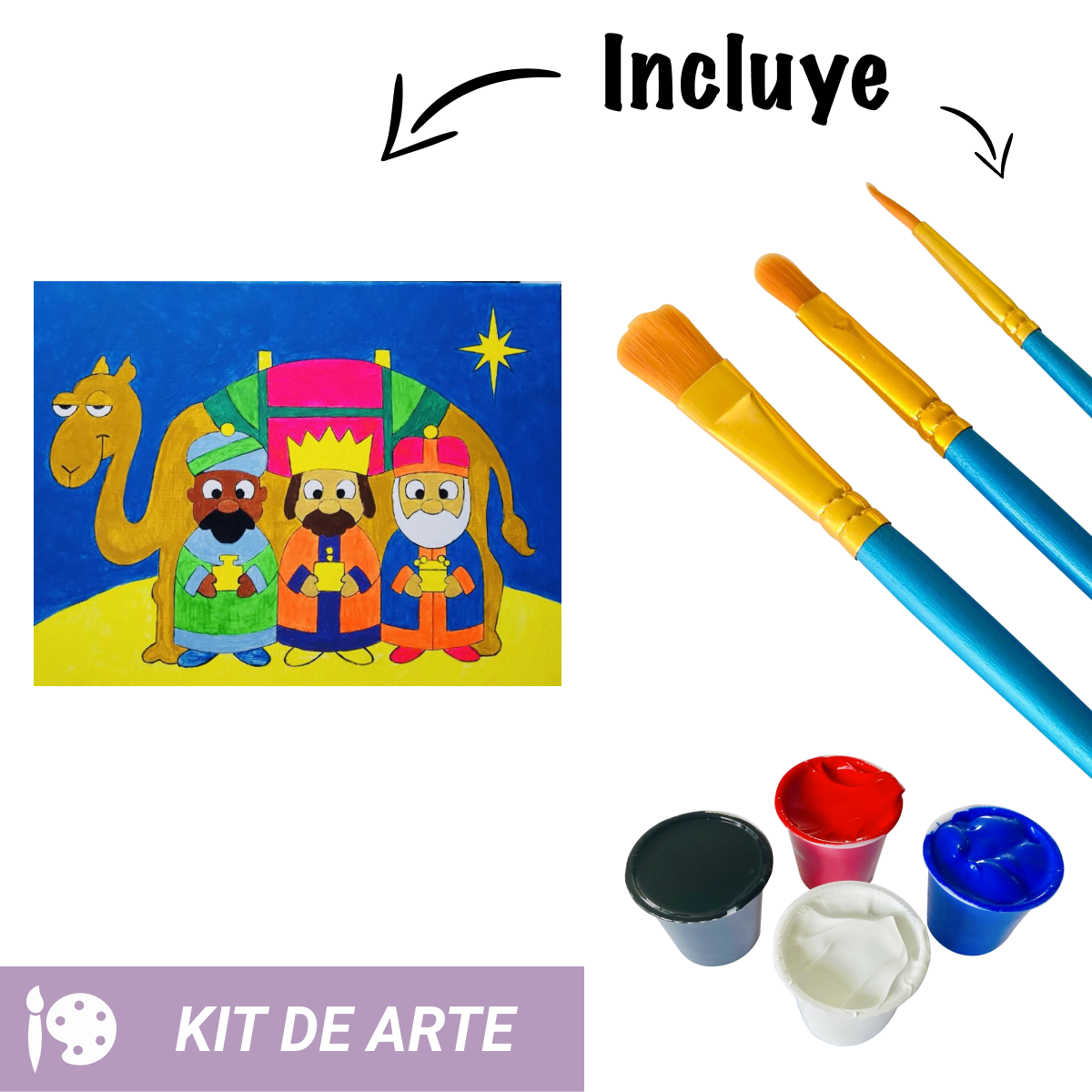 Kit de arte: Tres Pequeños Reyes