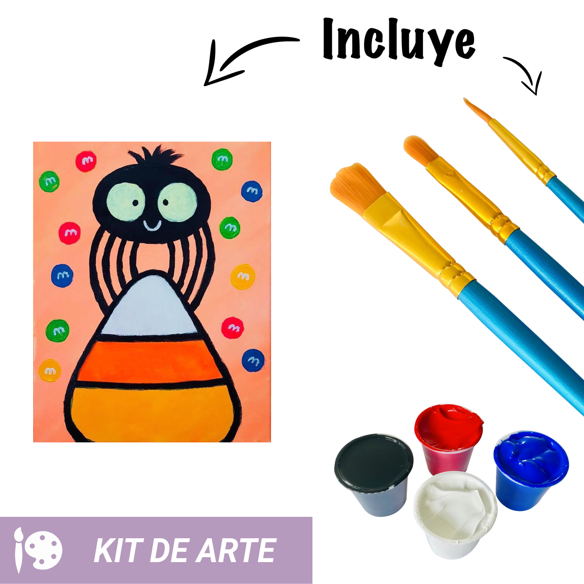 Kit de Arte: Arañita Dulzona