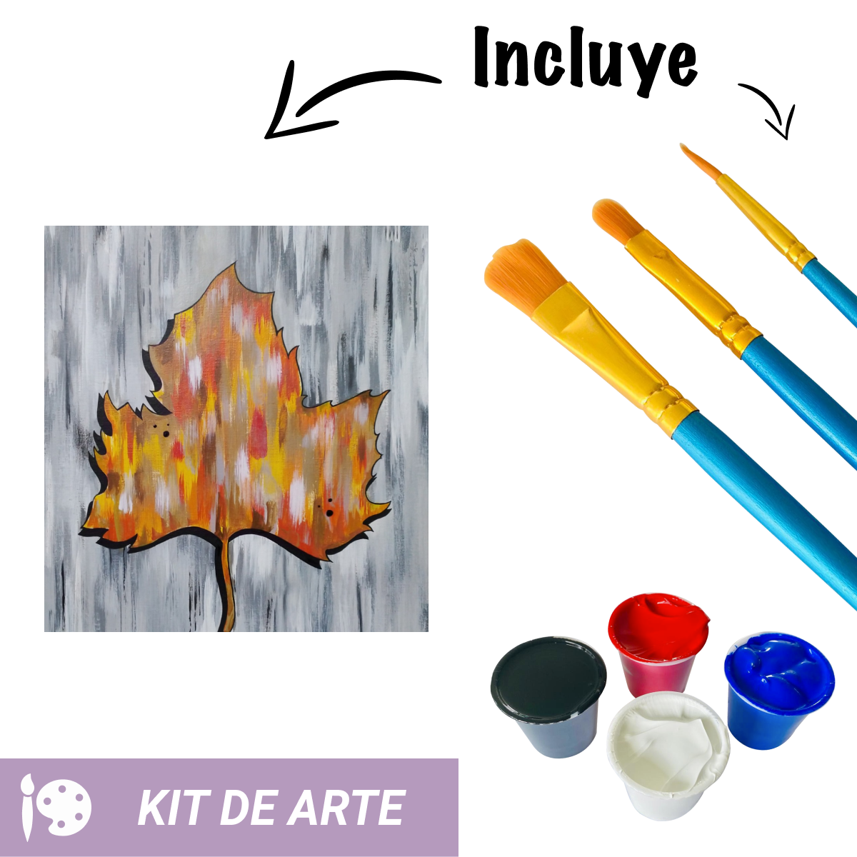 Kit de arte: Hoja otoñal